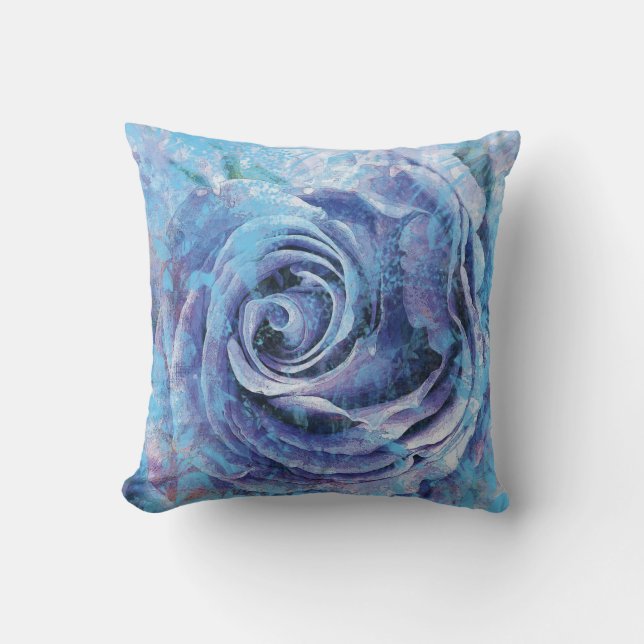 Coussin Le Rose de Blue Tone (Recto)