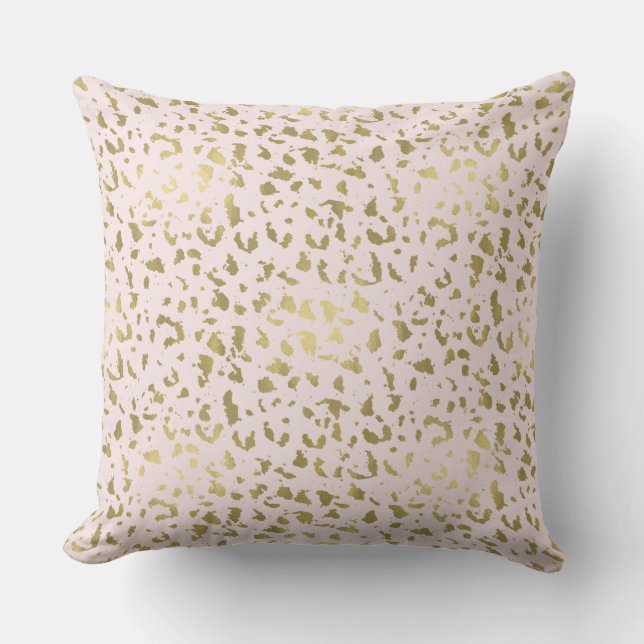 Coussin Le rose rougissent poster de animal d'or (Recto)