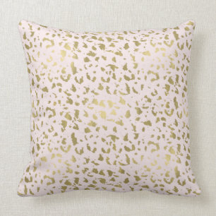 Coussin Le rose rougissent poster de animal d'or