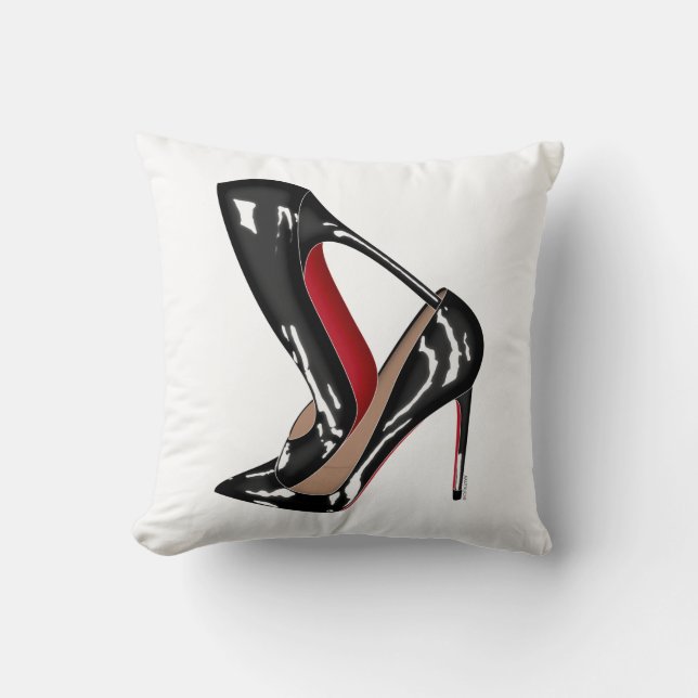 Coussin Le rouge base des chaussures de stylets, talons (Recto)