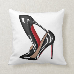 Coussin Le rouge base des chaussures de stylets, talons