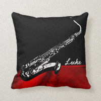 Le saxophone/coussin personnalisé