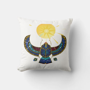 Coussin Le Scarabée ailé de l'Égypte ancienne