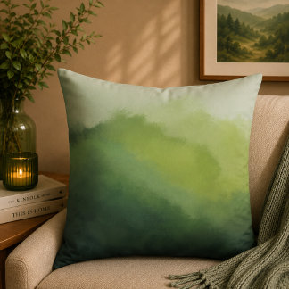 Coussin Le Silence Sous les Collines Vertes