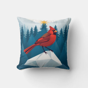 Coussin Le spécial Noël cardinal du nord