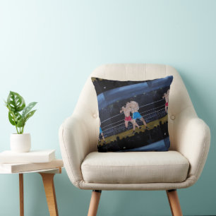 Coussin Le tableau Les Boxeurs par Alfred Fox