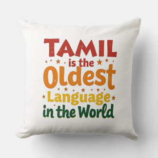 Coussin Le tamoul, La Langue La Plus Ancienne