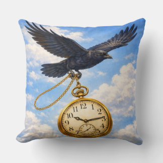 Coussin Le temps passe vite