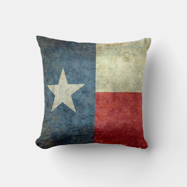 Coussin Le Texas - l'état solitaire d'étoile (Recto)