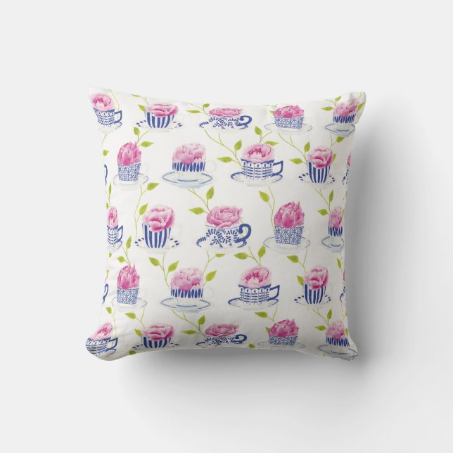 Coussin Le thé à l'Orangerie (Recto)