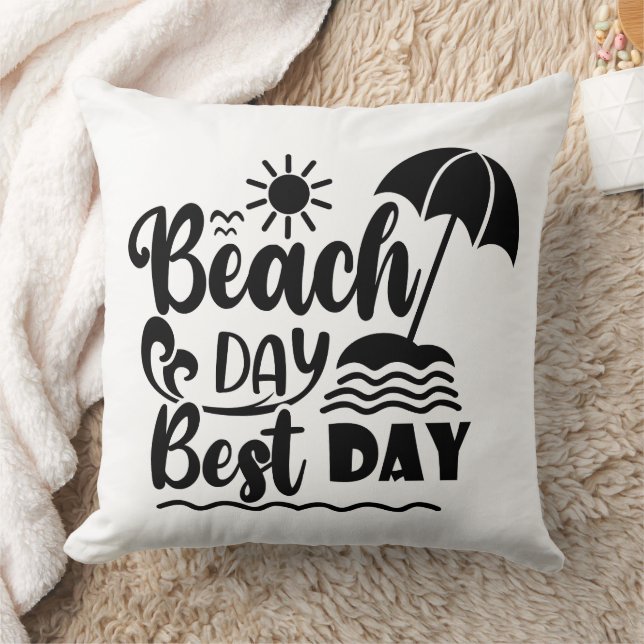 Coussin Le thème des vacances d'été (Couverture)