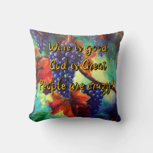 Coussin Le thème du vin