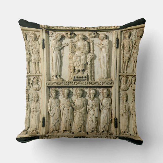 Coussin Le triptyque de Harbaville dépeignant le Christ (Recto)