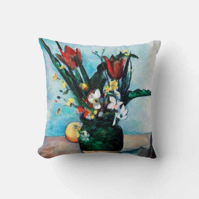 Coussin Le Vase des Tulipes, Paul Cezanne (Recto)
