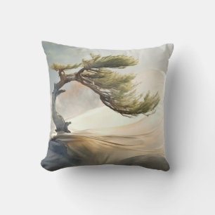 Coussin Le vent Plante de Bonzai paisible