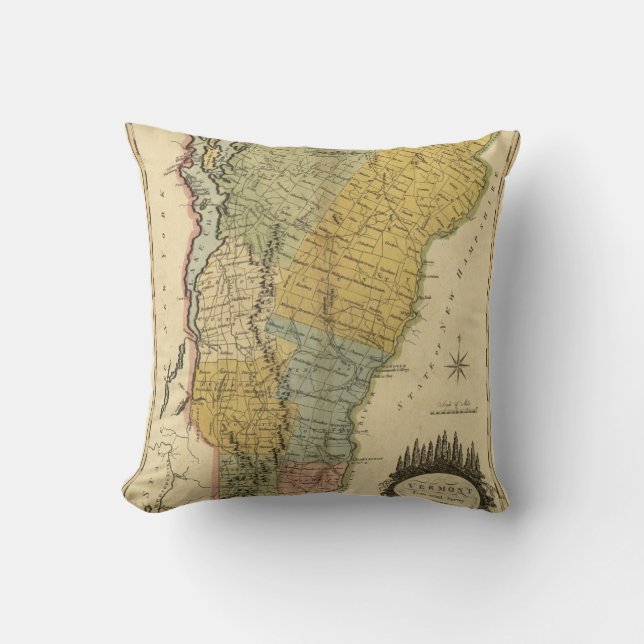 Coussin Le Vermont, de l'enquête réelle - carte du cru (Recto)