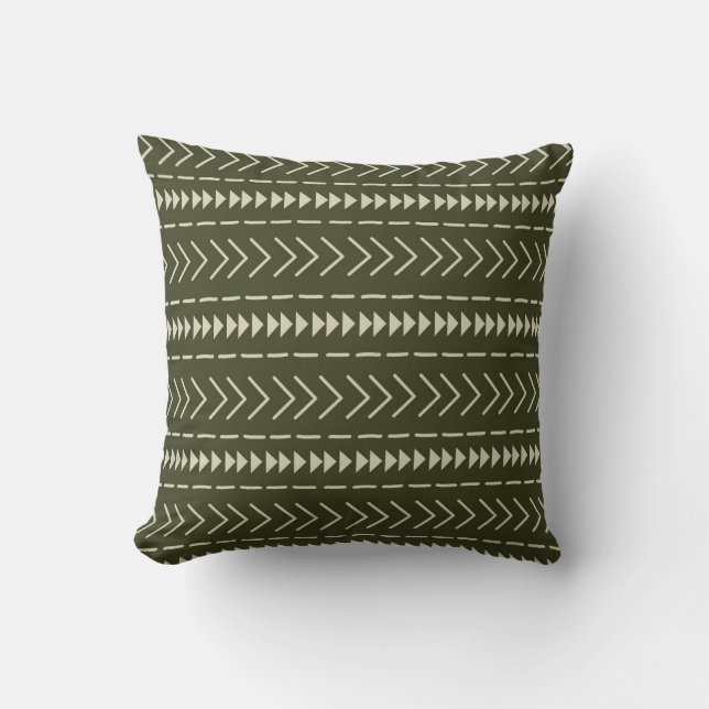 Coussin Le vert de la forêt de boudcloches (Recto)
