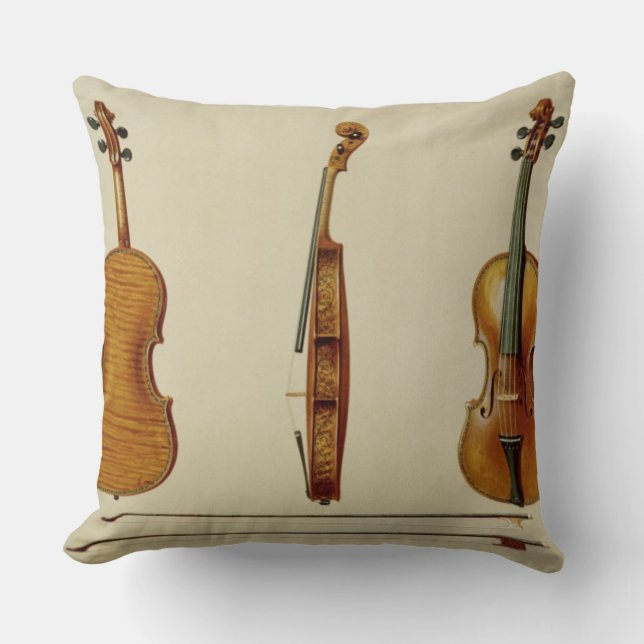 Coussin Le violon de Hellier fait par Antonio Stradivarius (Recto)