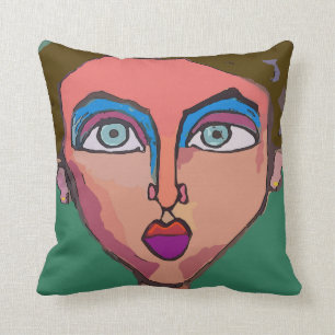 Coussin Le visage de la femme Abstraite