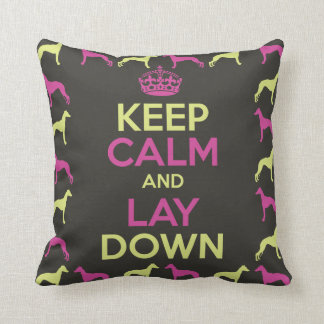 Coussin Le whippet gardent le calme et le fixent