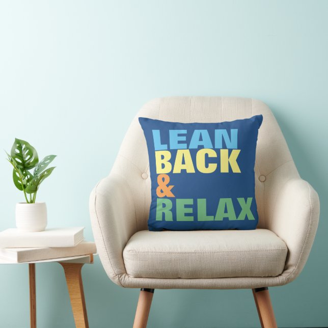 Coussin Lean Back & Relax de bonnes vibrations seulement (Chaise)