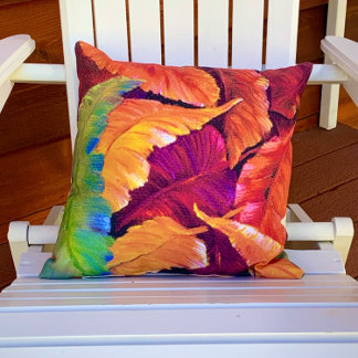 Coussin Leaves d'automne Jeu d'oreiller