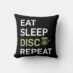 Coussin Lecteur de golf sur disque   Eat Sleep Disk Golf R