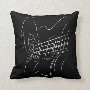Coussin Lecteur de guitare électrique Musicien de jazz