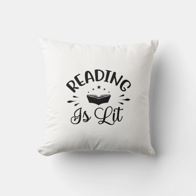 Coussin Lecture d'art la lecture est lit (Recto)