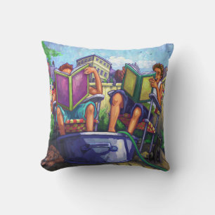 Coussin Lecture en été