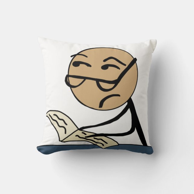 Coussin lecture et critique (Recto)