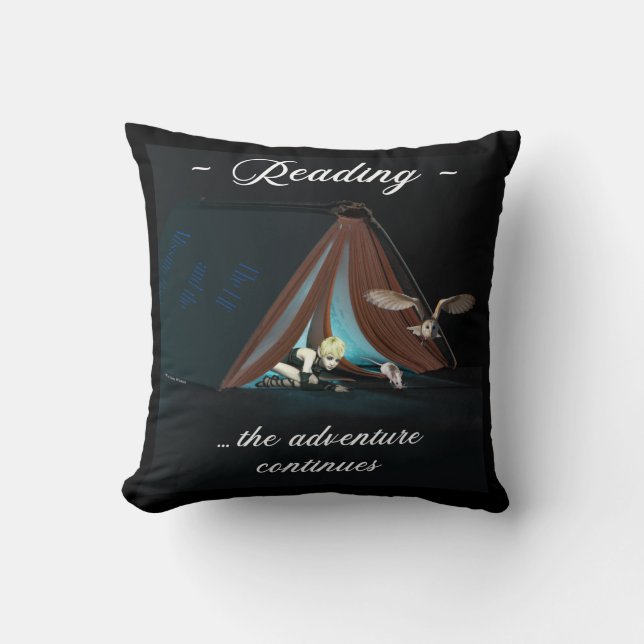 Coussin Lecture, l'aventure continue (Recto)