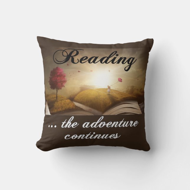 Coussin Lecture, l'aventure continue (Recto)