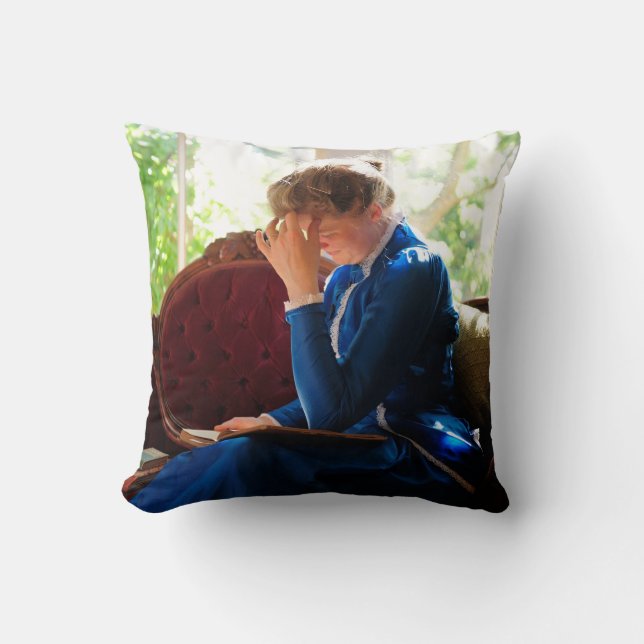 Coussin Lecture victorienne (Recto)