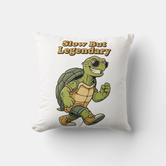 Coussin Legendary Retro Turtle Square Comfort Pillow (Recto)