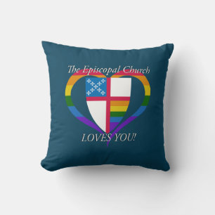 Coussin L'Eglise épiscopale vous aime FIERTÉ LGBTQ