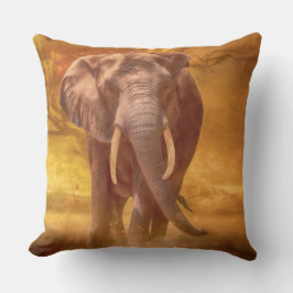 Coussin L'éléphant africain "Noble"