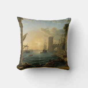 Coussin L'embarquement de la Reine de Saba 