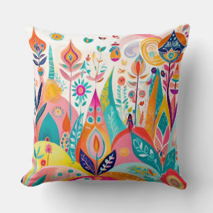 Coussin "L'enchantement ectique : Pillo d'illustration boh