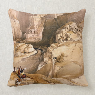 Coussin L'entrée à PETRA, le 10 mars 1839, plaquent 98 d