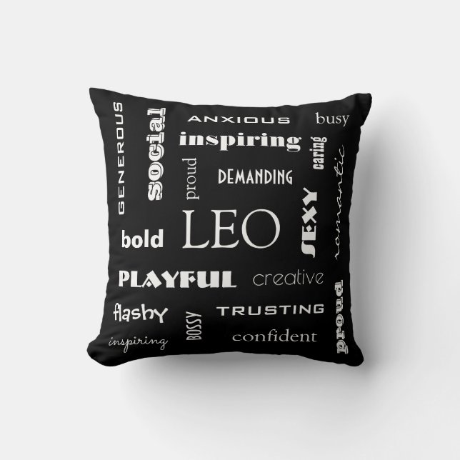 Coussin Leo Astrological (Recto)