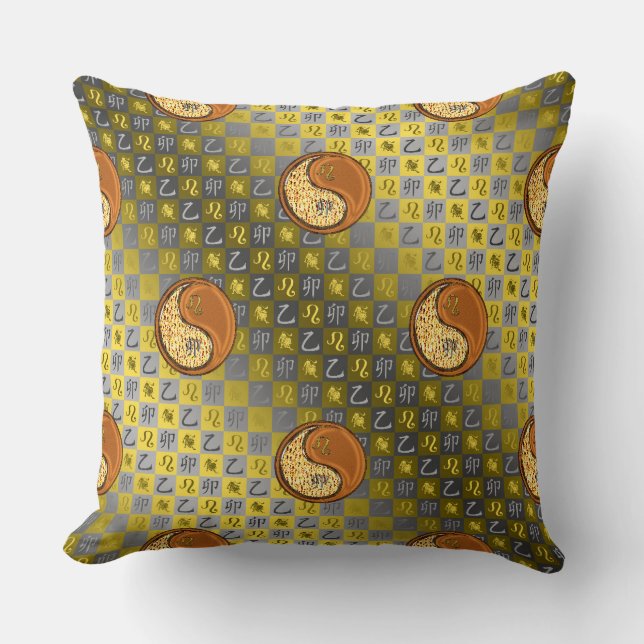 Coussin Léo & Lapin de bois (Recto)