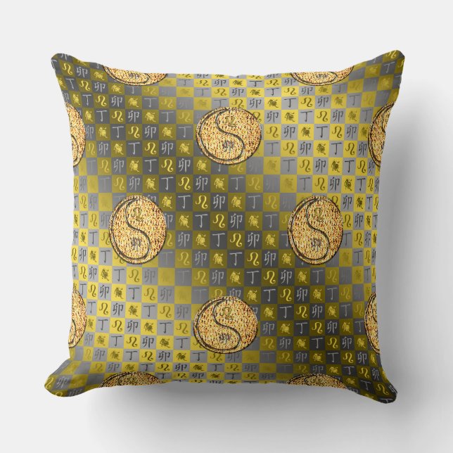 Coussin Léo & Lapin de Feu (Recto)