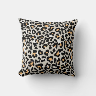 Coussin léopard couleur motif sauvage sans soudure