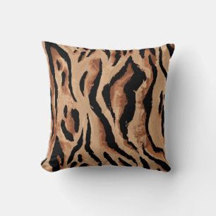 Coussin Léopard de tigre : Peau animale sans joint