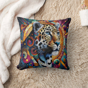 Coussin Léopard Majesty : Bold Jungle Vibes