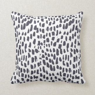 Coussin Léopard noir et blanc