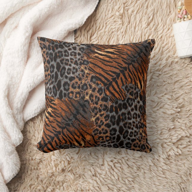 Coussin Leopard tiger skin trendy (Couverture)