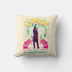 Coussin L'équipe du suicide   Illustration de Ratcatcher 