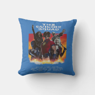 Coussin L'équipe du suicide   Poster de cinéma de style 